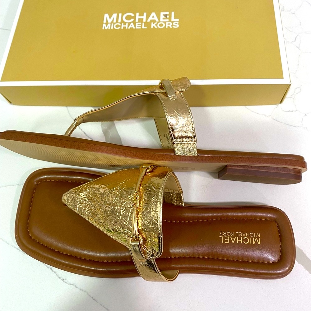 Michael Kors Metallic Gold Sandals